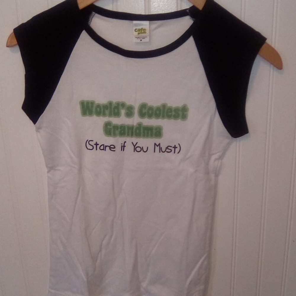"World's Coolest Grandma Stare if you must" baseball T-shirt